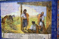 11-07 Tiled Image In Plaza Espana of the Gaucho Martin Fierro With Poem by Jose Hernandez In Mendoza